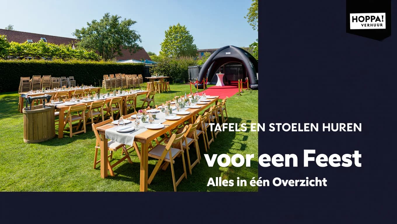 Tafels en Stoelen Huren voor een Feest: Alles in één Overzicht
