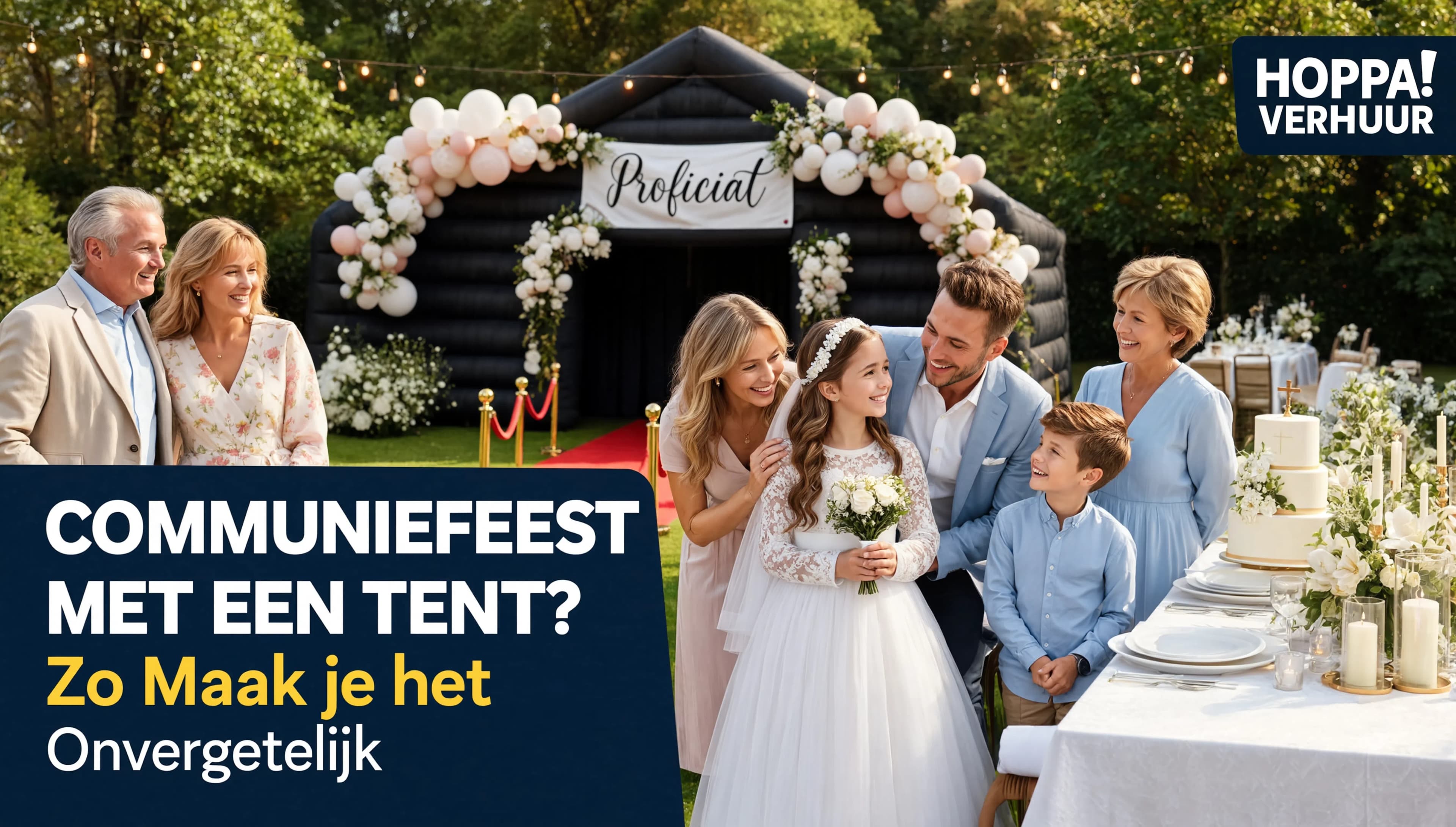 Communiefeest met een Tent? Zo Maak je het Onvergetelijk